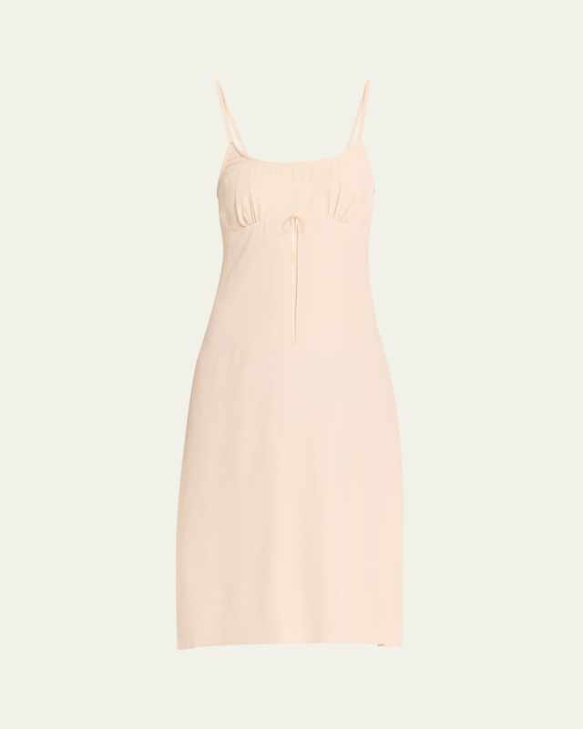 Negligee Bow Midi Slip Dress